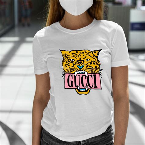 gucci white tiger t shirt|Gucci tiger sequin shirt.